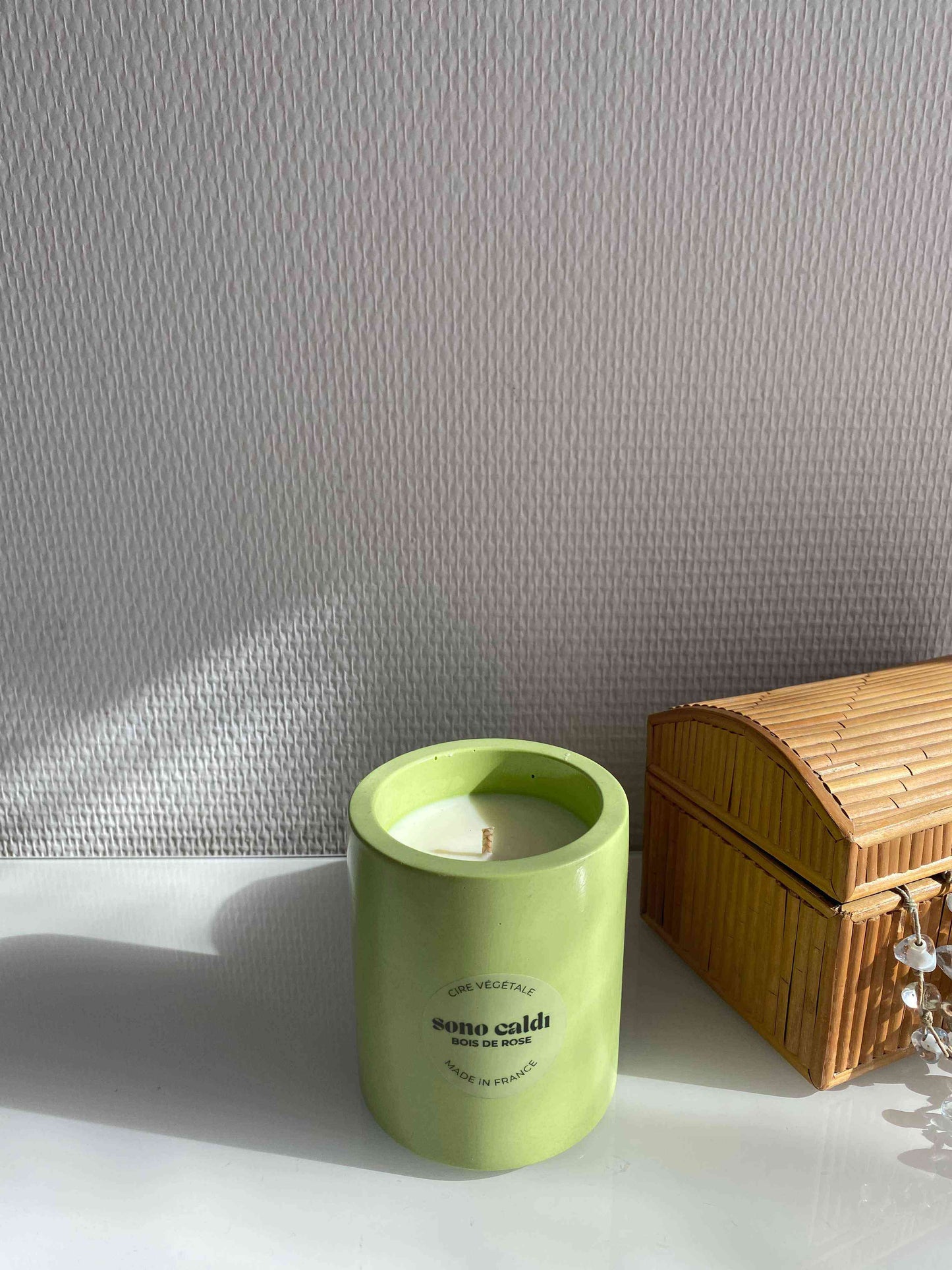 Bougie bois de rose